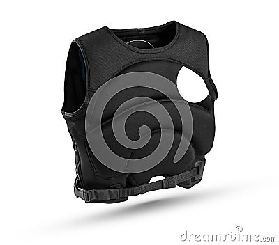 Black military bullet proof vest Stock Photo