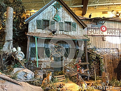 Shooting gallery game at Bass Pro Shops, Foxboro, MA. Editorial Stock Photo