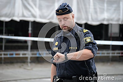 Shooting in Malmo, Sweden 180618 Editorial Stock Photo