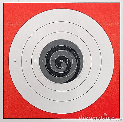 Shooting Practice Target Stock Photo