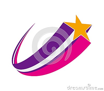 Shooting star Cartoon Illustration