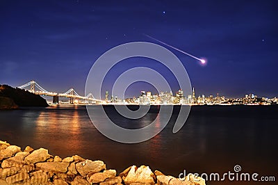 Shooting star Stock Photo