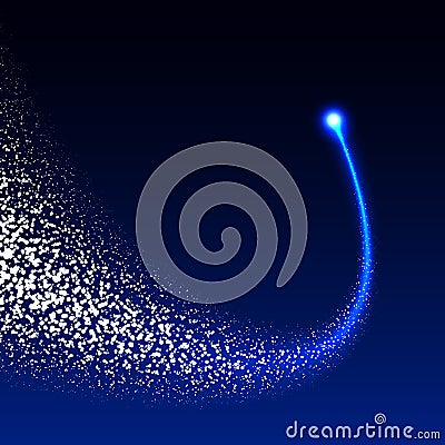 Shooting star Vector Illustration