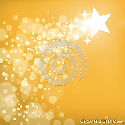 Shooting Star Background Vector Illustration