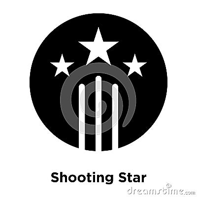 Shooting Star icon vector isolated on white background, logo con Vector Illustration