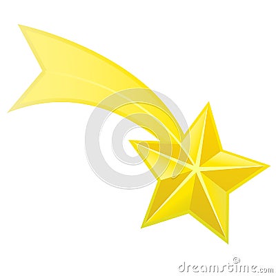 Shooting star Vector Illustration