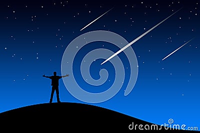 Shooting star Stock Photo