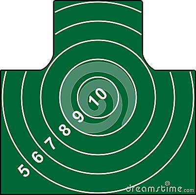 Shooting Target Vector Illustration