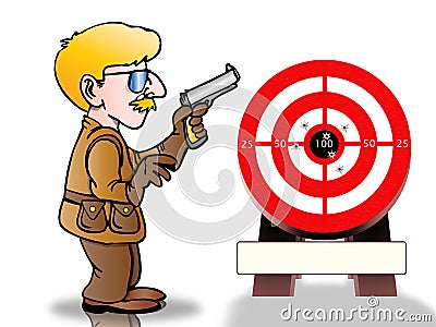 Shooting target Stock Photo