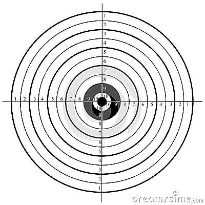 Shooting target Stock Photo