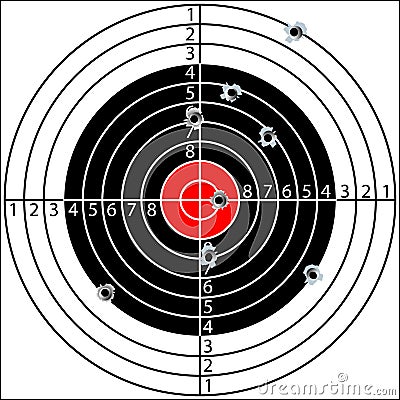 Shooting target Vector Illustration