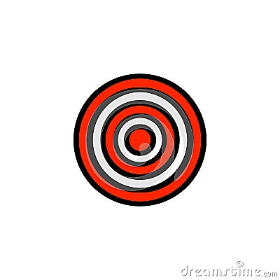 Shooting target illustration arrow goal cartoon winning fail Cartoon Illustration