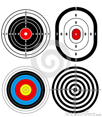 Shooting target Vector Illustration