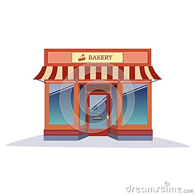 Shop Bakery modern style Vector Illustration