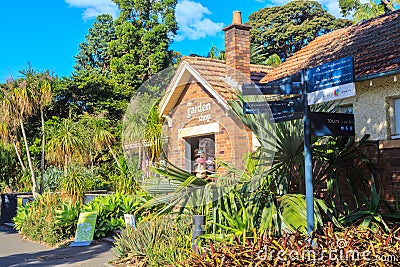 `The Garden Shop`, Royal Botanic Garden, Sydney, Australia Editorial Stock Photo