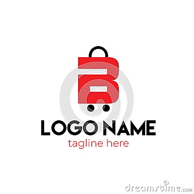 Eccomerce logo design images,photo vector B Stock Photo