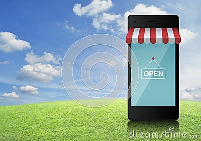 Shop online concept Stock Photo