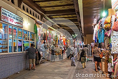 Shop selling souvenirs, in Mutrah, Muscat, Oman, Middle East Editorial Stock Photo