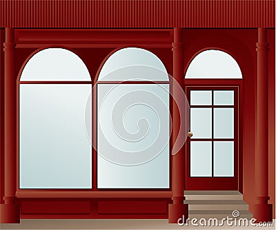 Shop window Vector Illustration