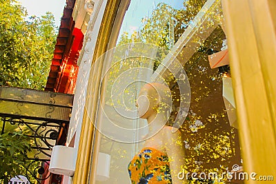 Shop Window Detail Stylish Fashionable Luxury Stock Photo