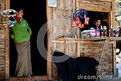 Shop at Yumthang valley Editorial Stock Photo