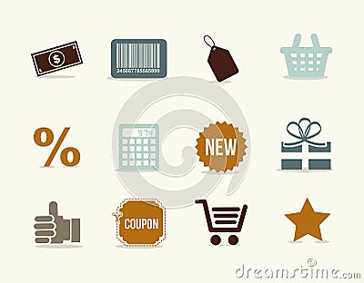 Shoping icons Vector Illustration