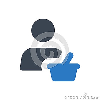 Shopper icon Vector Illustration