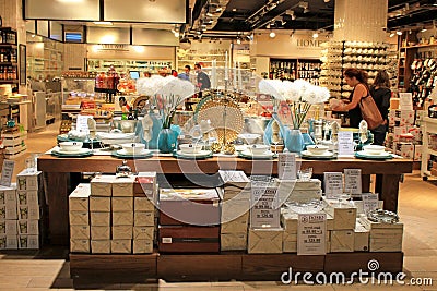 Shoppers in modern Home Decorations Store in Herzliya, Israel. Editorial Stock Photo