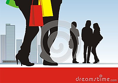 Shopping 2 Vector Illustration