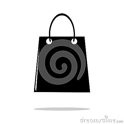 Shopping bag icon. flat design best logo. vector illustration Vector Illustration