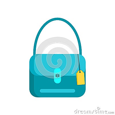 Shopping bag icon isolated on white background Vector Illustration