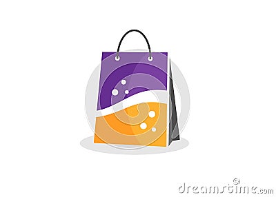 Shopping bag icon trendy and modern symbol Vector Illustration