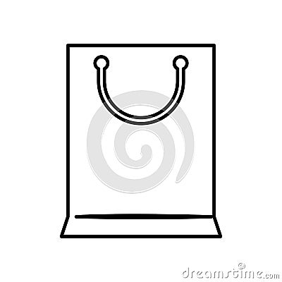 Shopping bag isolated icon Vector Illustration