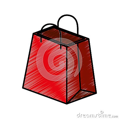 Shopping bag isometric icon Vector Illustration