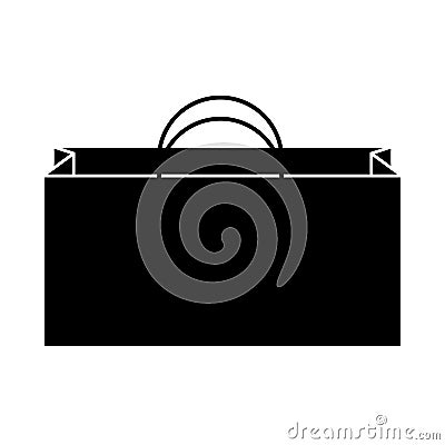 Shopping bag isometric icon Vector Illustration