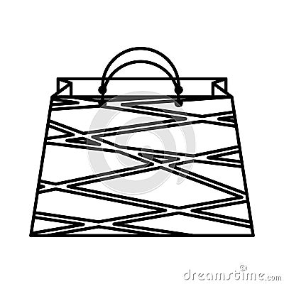 Shopping bag isometric icon Vector Illustration