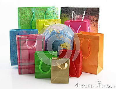 Shopping bags Stock Photo