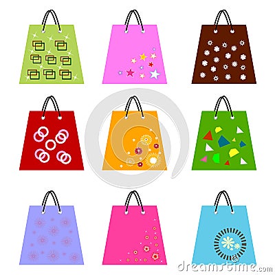 Shopping bags Vector Illustration