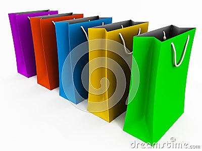 Shopping bags Stock Photo