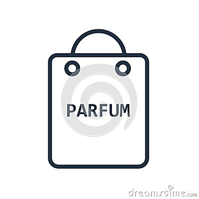 Shopping bags icon vector isolated on white background, Shopping bags sign Vector Illustration