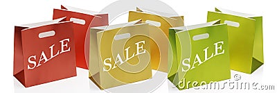 Sale Shopping Bags Stock Photo