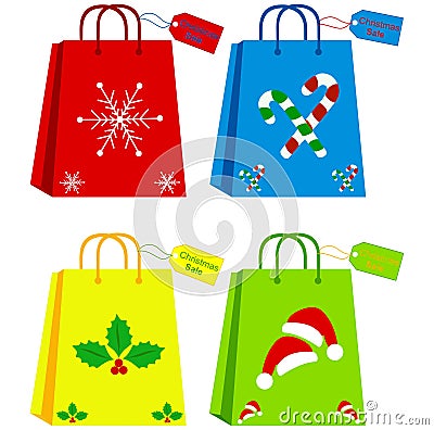 Shopping bags Vector Illustration