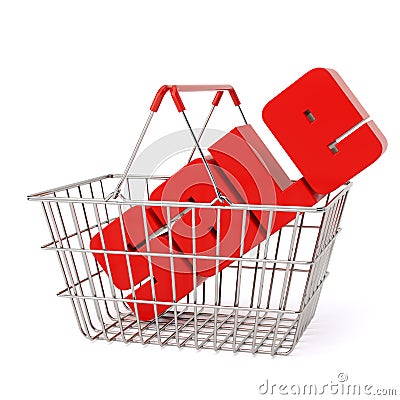 Shopping basket Stock Photo