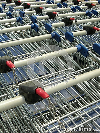 Shopping cart Stock Photo