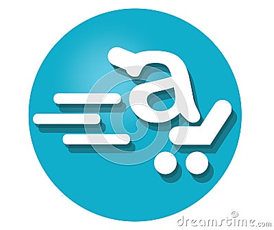 Shopping Cart Icon For A Stock Photo