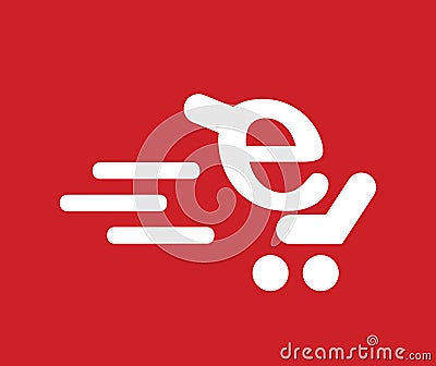Shopping Cart Icon For E Vector Illustration
