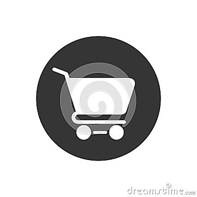 Shopping Cart Icon, flat design best icon Vector Illustration