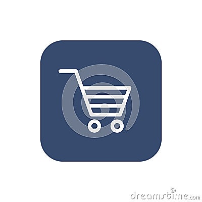 Shopping Cart icon. Flat design Vector Illustration