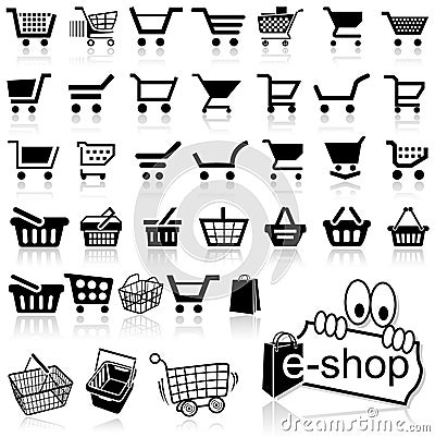 Shopping Cart Icon Vector Illustration