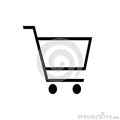 Shopping cart icon vector. Buying concept for graphic design, Web site, social media, UI, mobile upp Vector Illustration